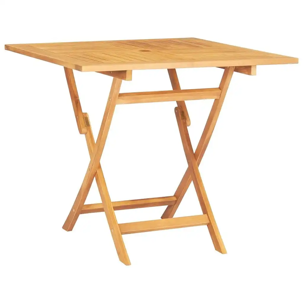 Folding Garden Table 85x85x76 cm Solid Teak Wood 47419