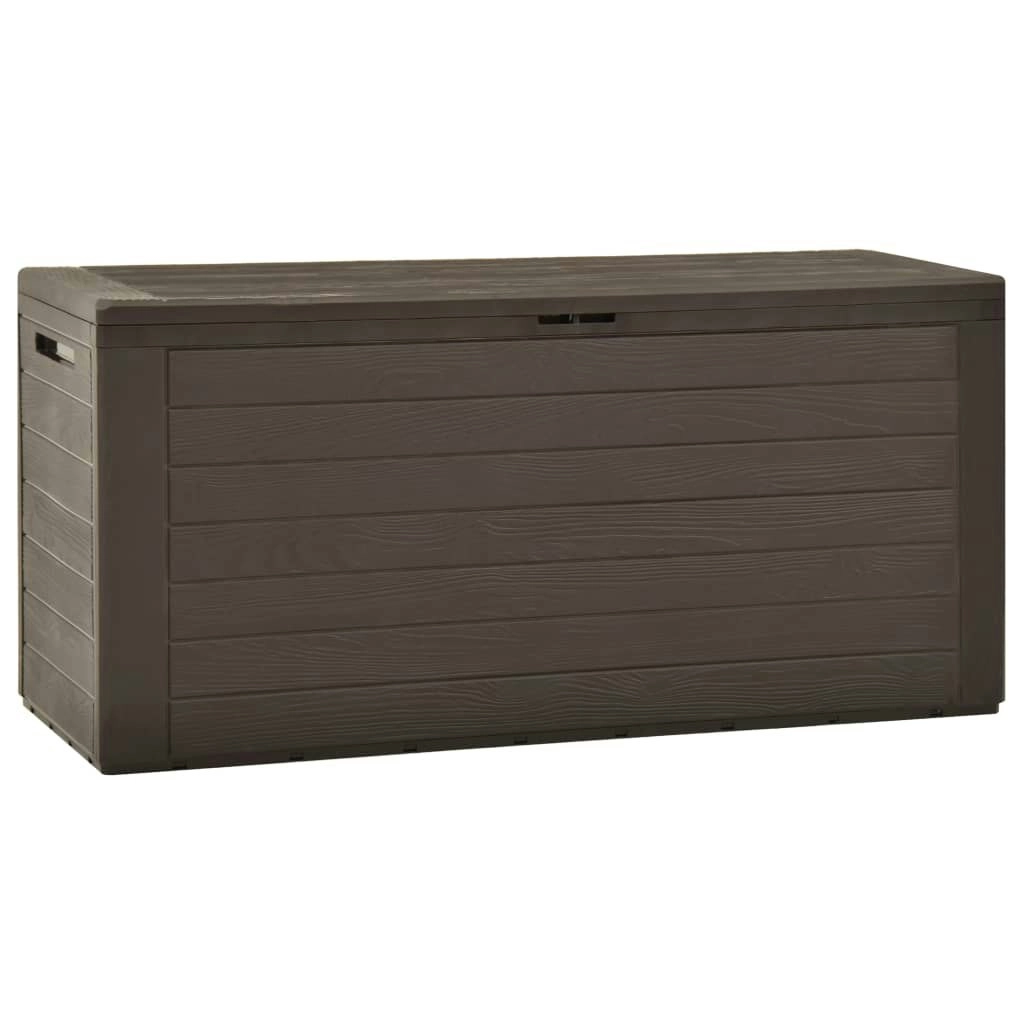 Garden Storage Box Brown 116x44x55 cm 49443