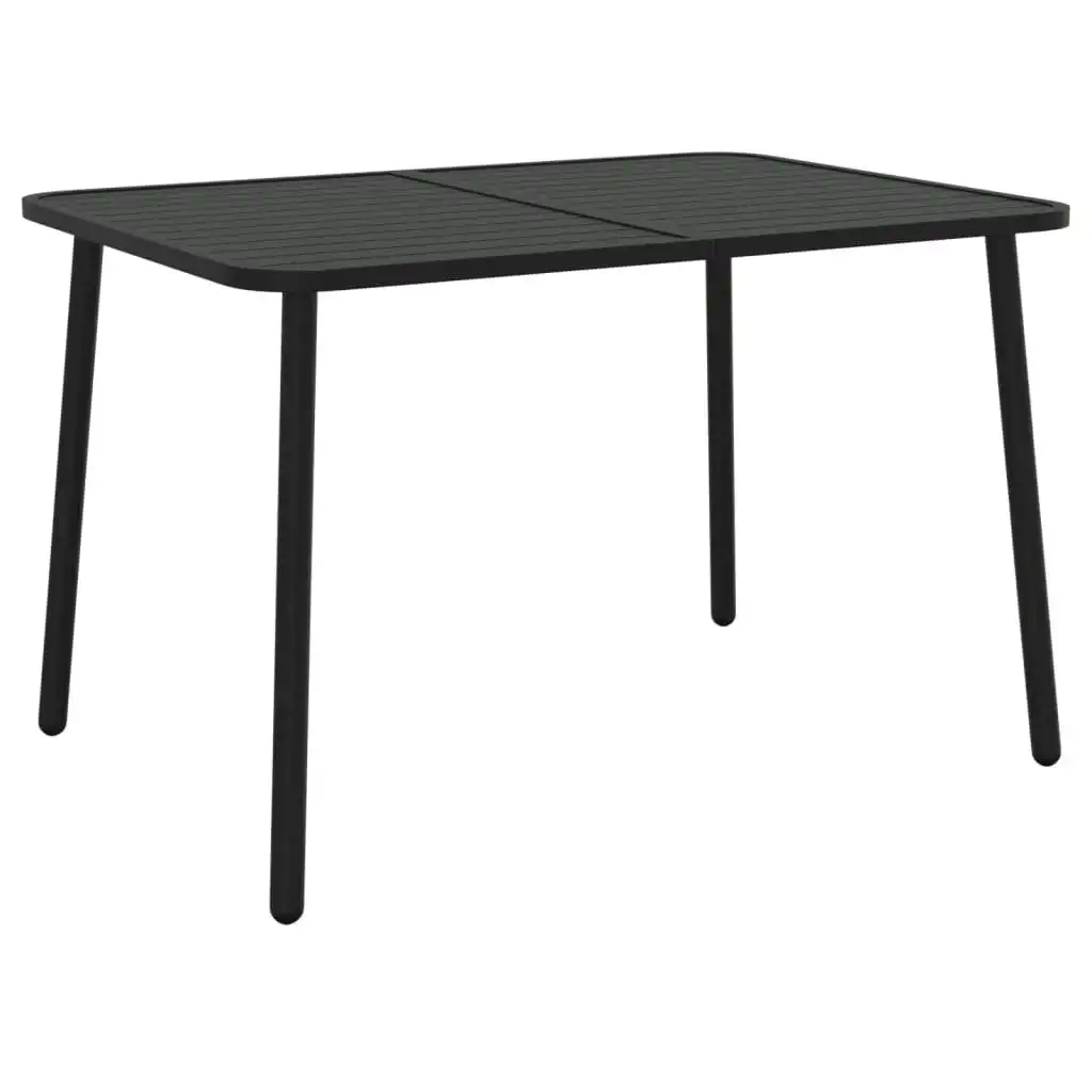 Garden Table Anthracite 110x80x71 cm Steel 362739