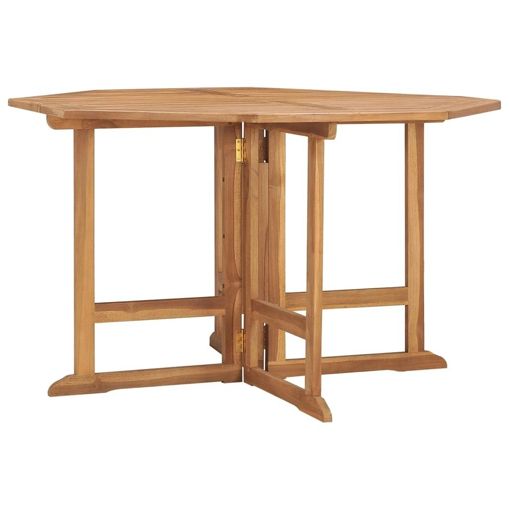 Folding Garden Dining Table 110x110x75 cm Solid Wood Teak 318480