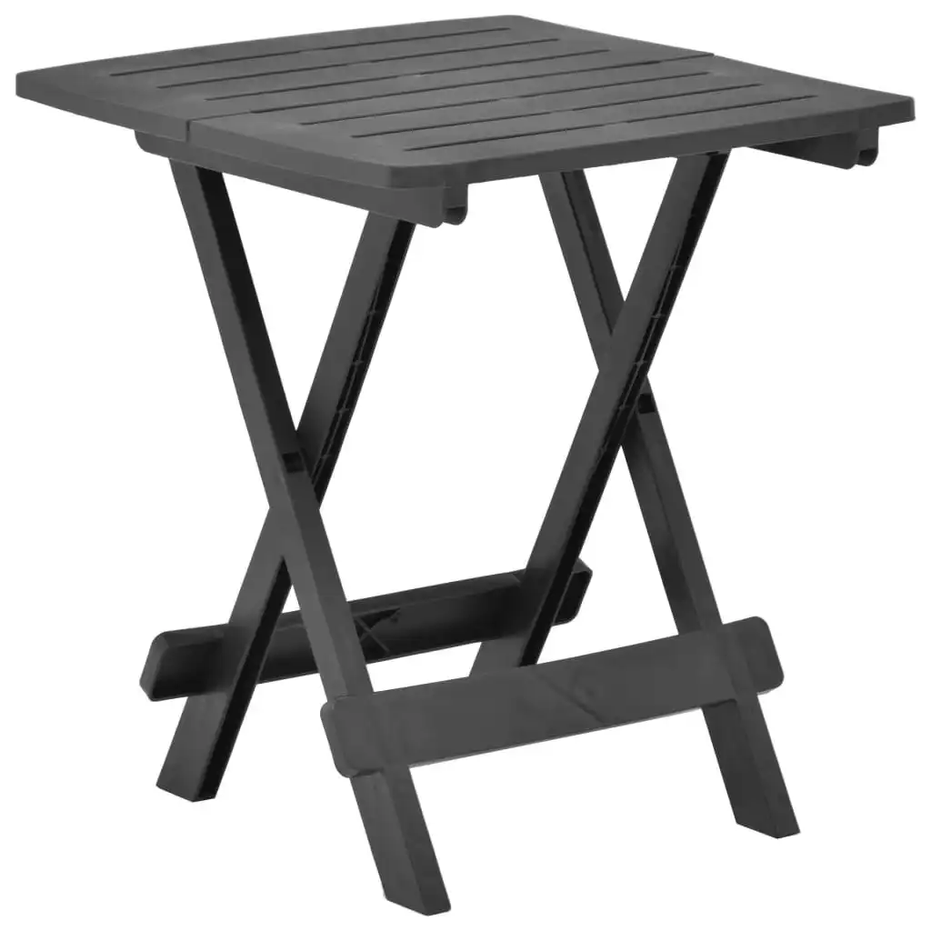 Folding Garden Table Anthracite 45x43x50 cm Plastic 48810