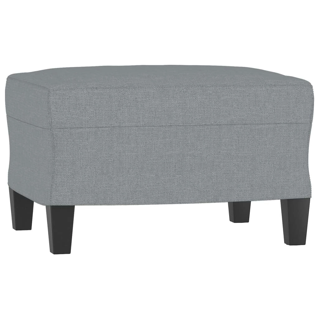 Footstool Light Grey 60x50x41 cm Fabric 349327