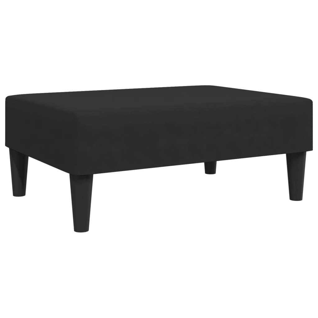 Footstool Black 77x55x31 cm Velvet 379560