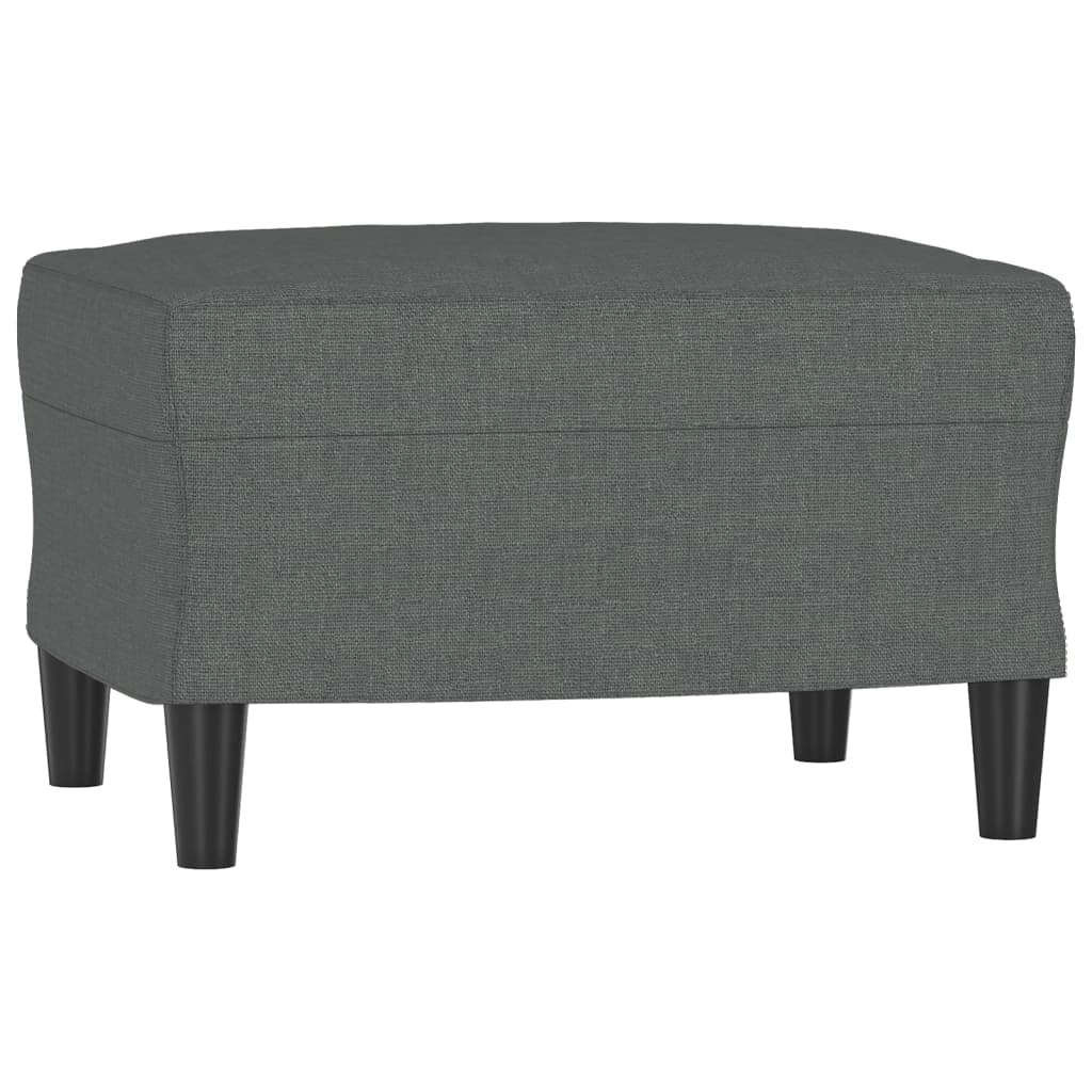 Footstool Dark Grey 60x50x41 cm Fabric 349280