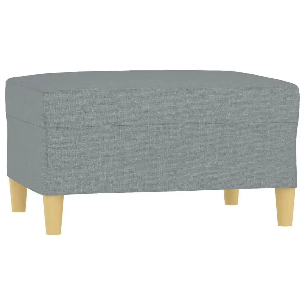 Footstool Light Grey 70x55x41 cm Fabric 349271