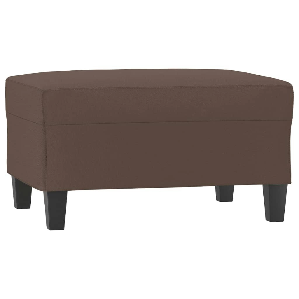 Footstool Brown 70x55x41 cm Faux Leather 349357