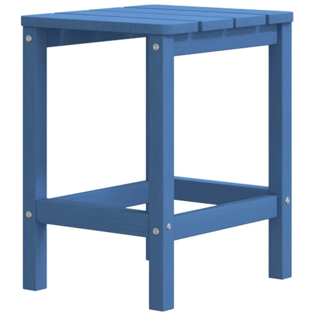 Garden Adirondack Table Aqua Blue 38x38x46 cm HDPE 318644