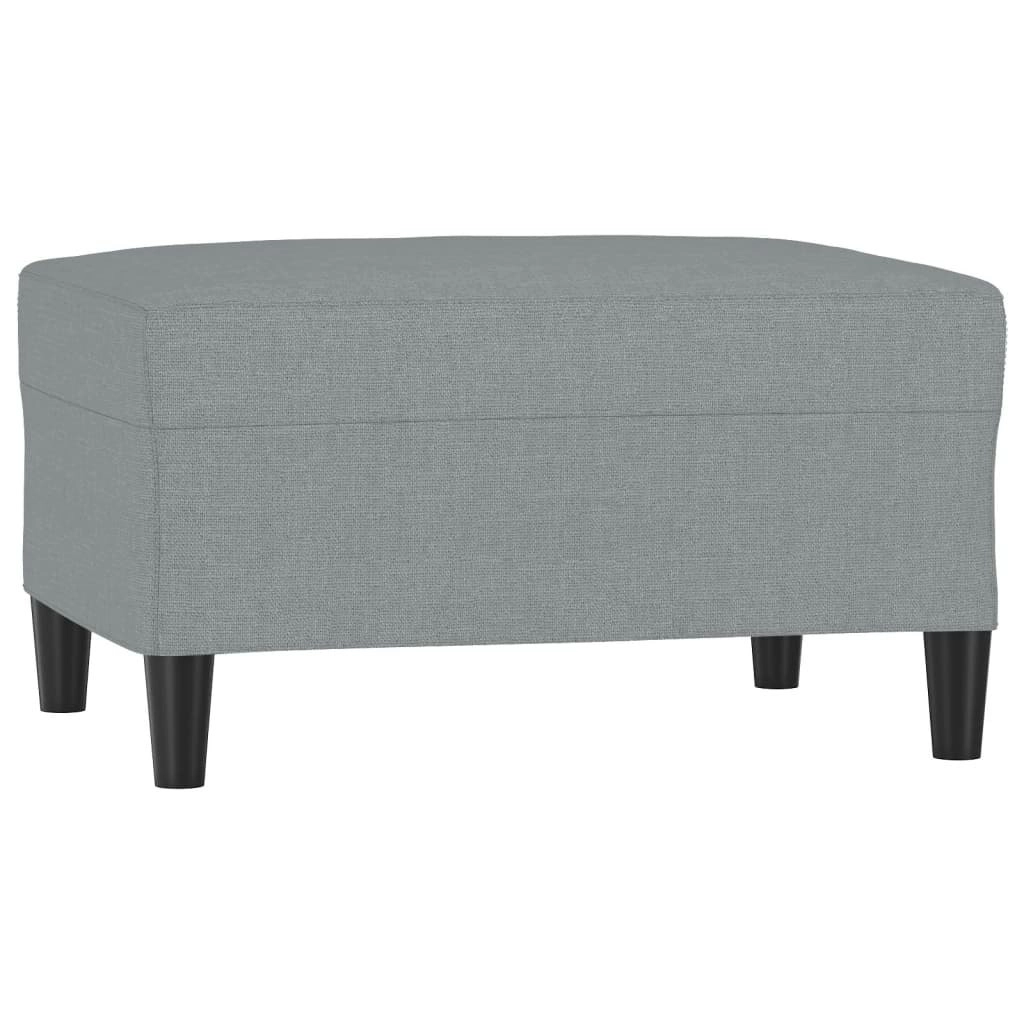 Footstool Light Grey 70x55x41 cm Fabric 349303