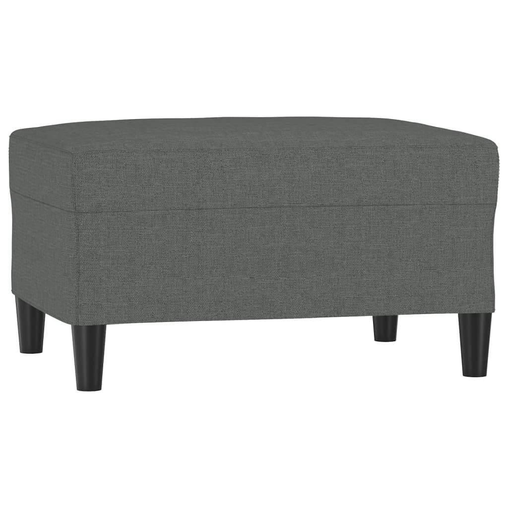 Footstool Dark Grey 70x55x41 cm Fabric 349304