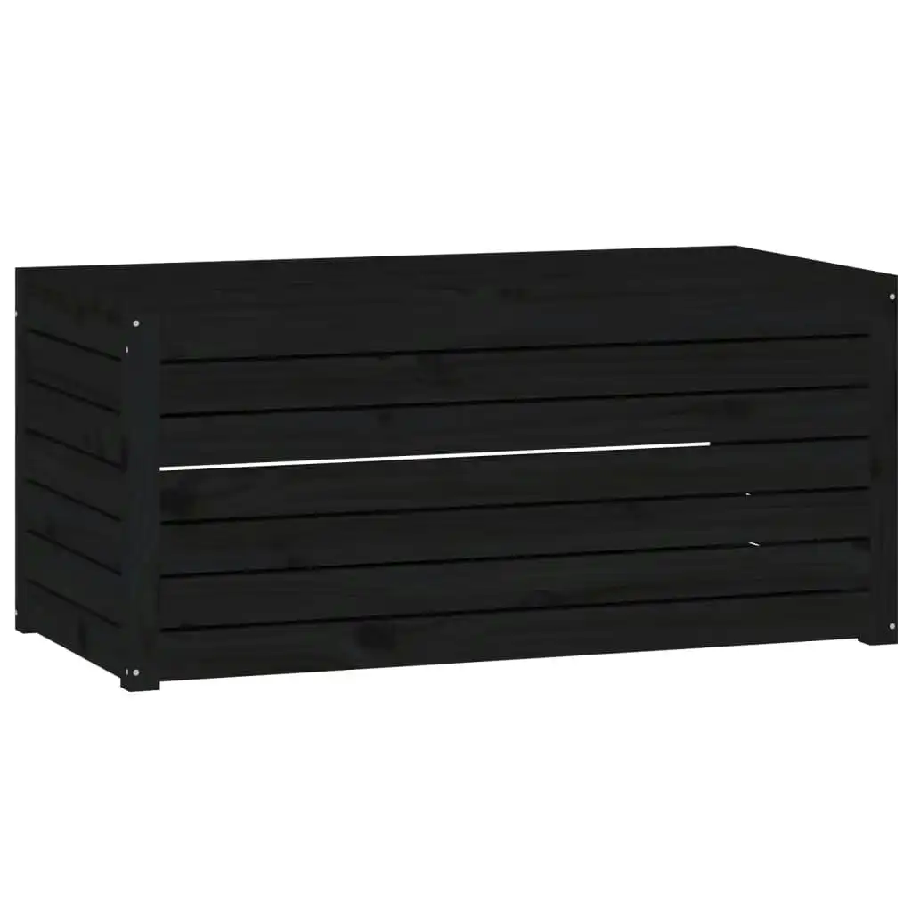 Garden Box Black 101x50.5x46.5 cm Solid Wood Pine 823952