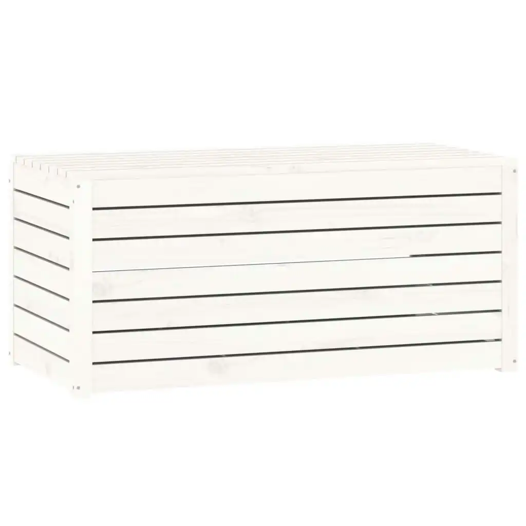 Garden Box White 101x50.5x46.5 cm Solid Wood Pine 823949