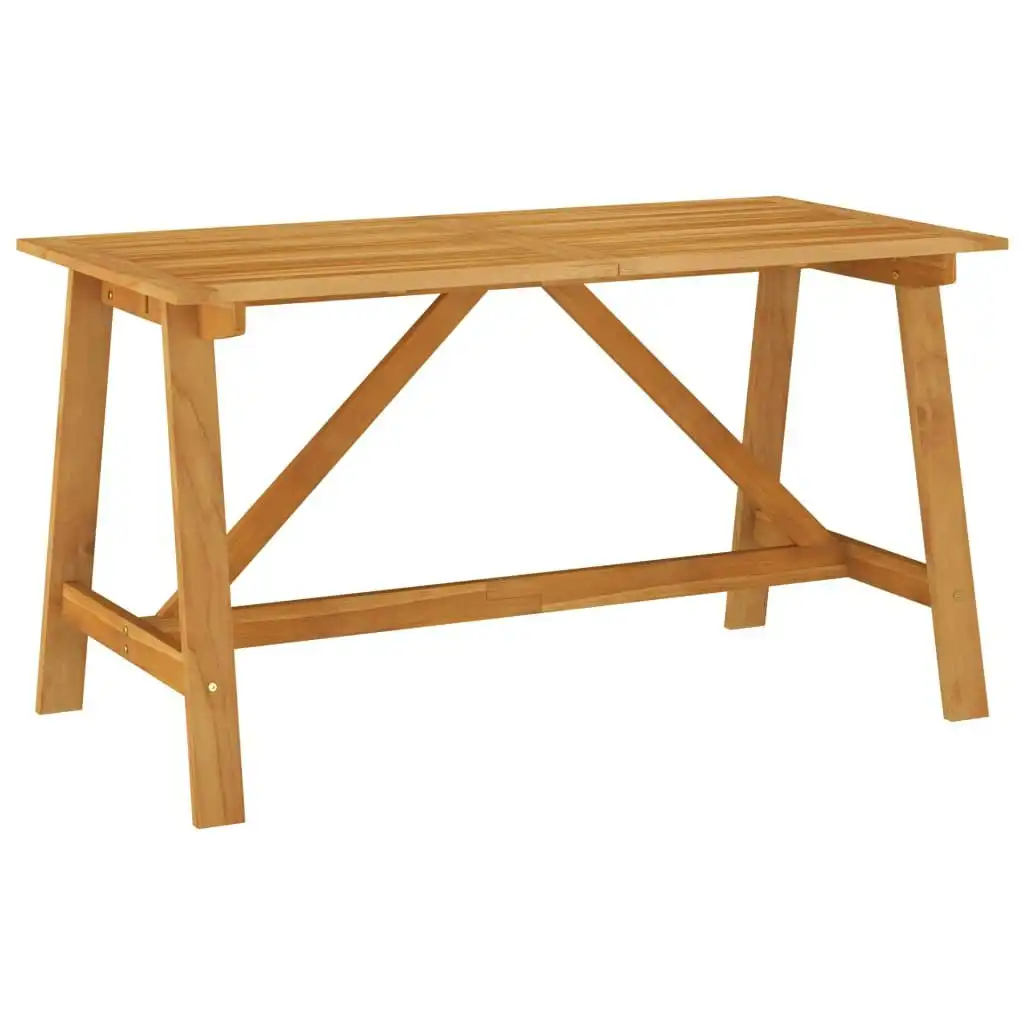 Garden Dining Table 140x70x73.5 cm Solid Acacia Wood 312406