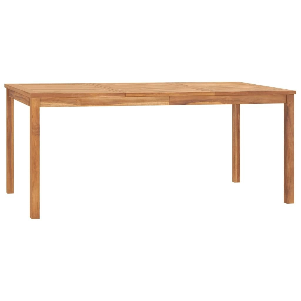 Garden Dining Table 180x90x77 cm Solid Teak Wood 315621