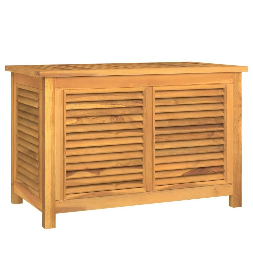 Garden Storage Box with Bag 90x50x58 cm Solid Wood Teak 363270