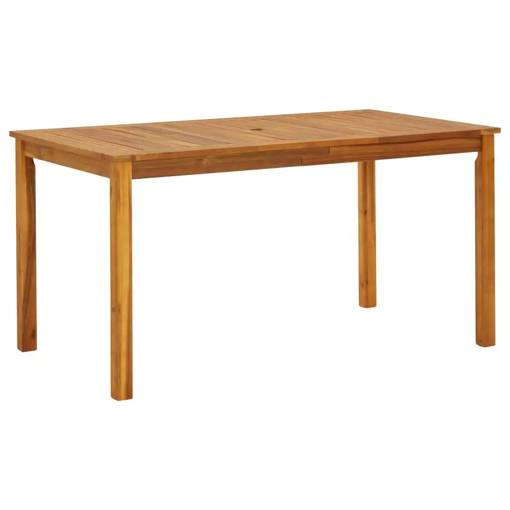 Garden Table 140x80x74 cm Solid Acacia Wood 42618