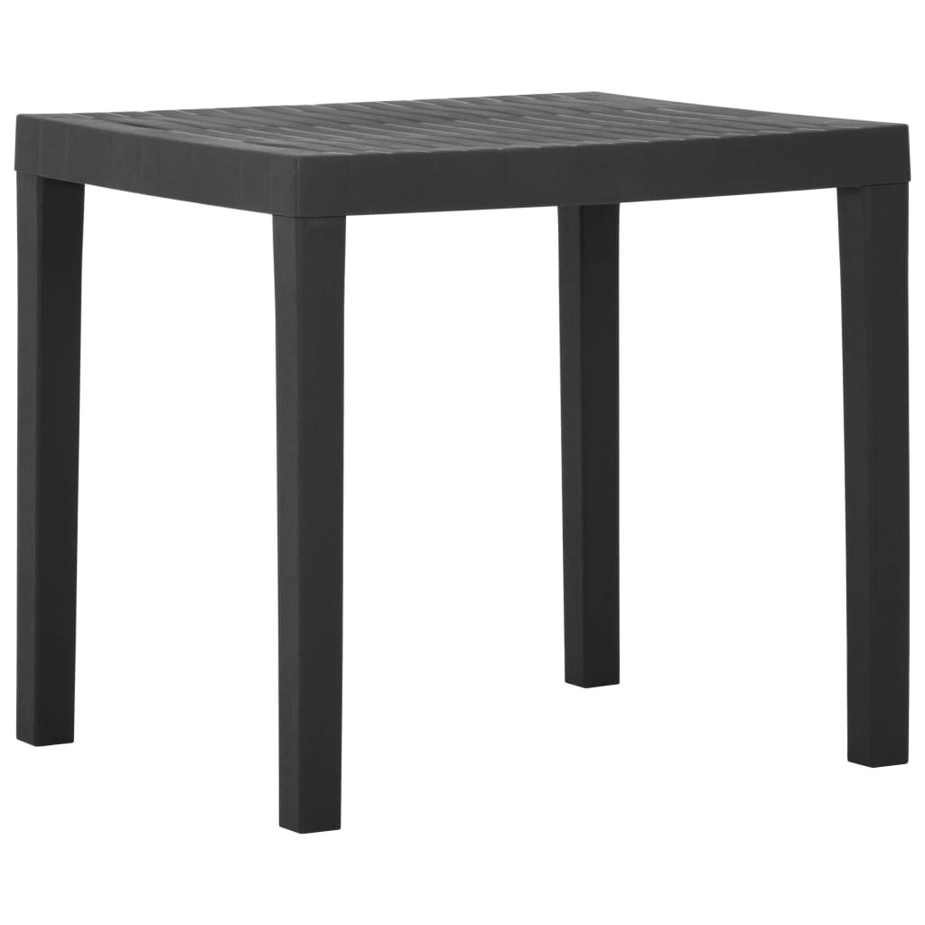 Garden Table Grey 79x65x72 cm Plastic 315843