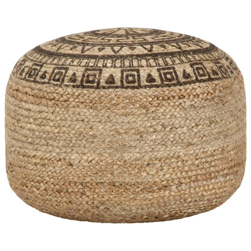 Handmade Pouffe Brown 45x30 cm Jute 248088