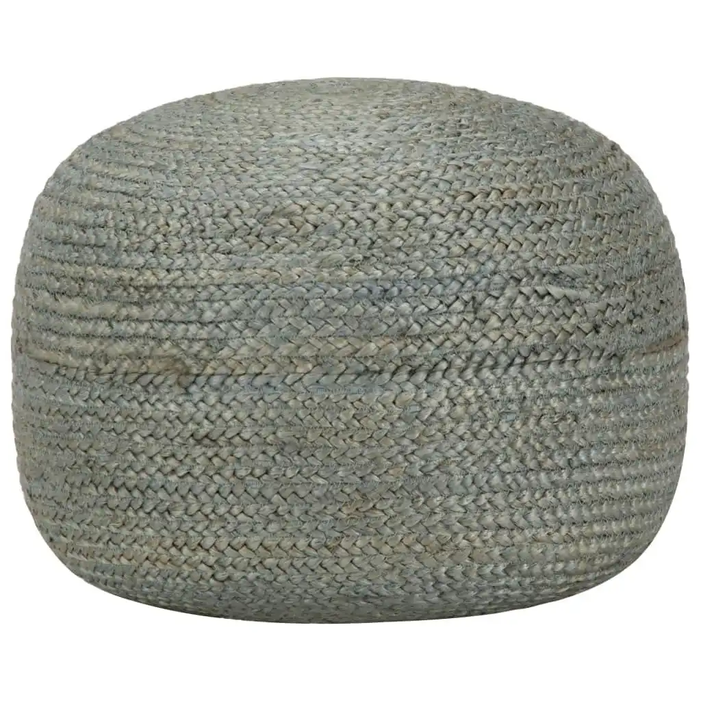 Handmade Pouffe Olive Green 45x30 cm Jute 248083