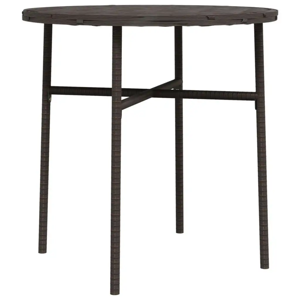 Tea Table Brown 45 cm Poly Rattan 317175