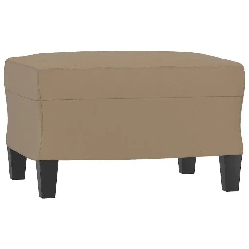 Footstool Cappuccino 60x50x41 cm Faux Leather 349340