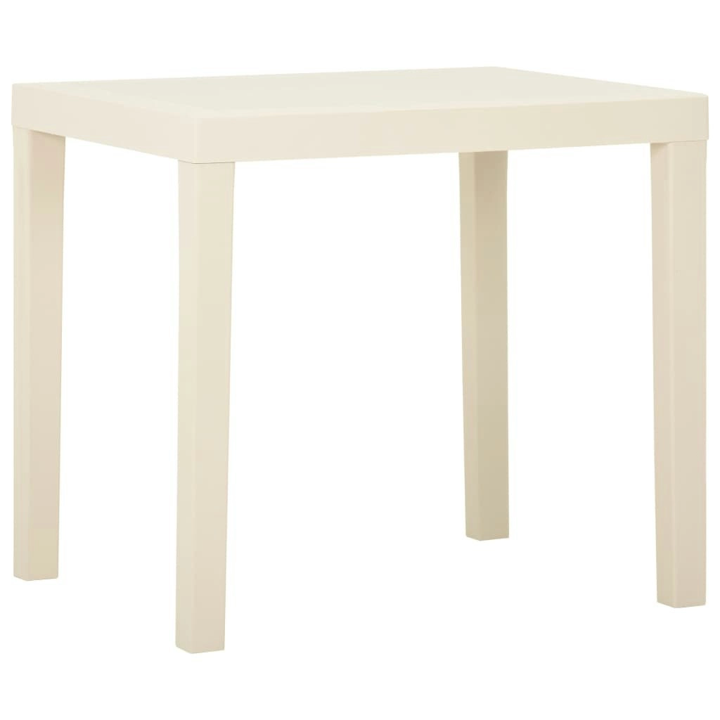 Garden Table White 79x65x72 cm Plastic 315844