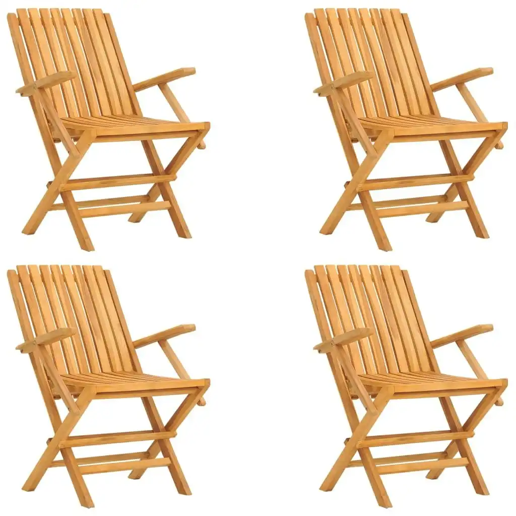 Folding Garden Chairs 4 pcs 61x67x90 cm Solid Wood Teak 3155055