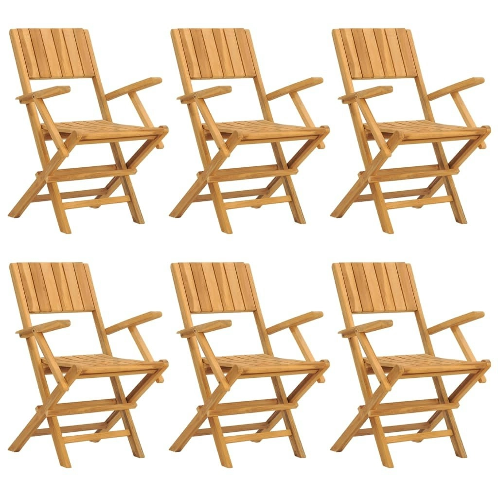 Folding Garden Chairs 6 pcs 55x61x90 cm Solid Wood Teak 3155062