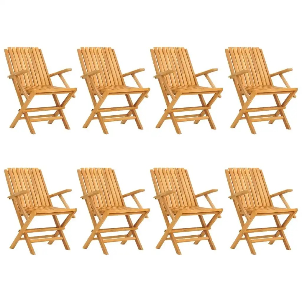 Folding Garden Chairs 8 pcs 61x67x90 cm Solid Wood Teak 3155057