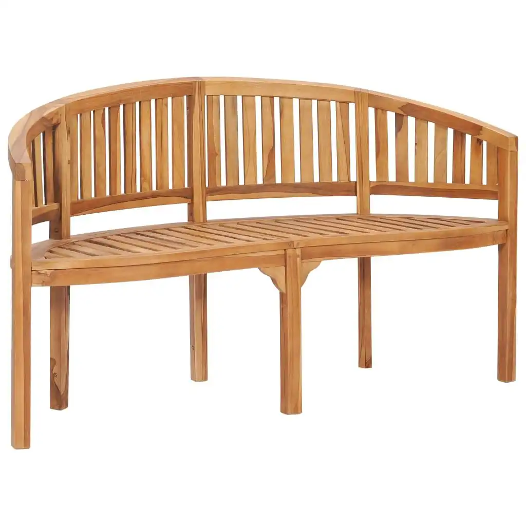 Banana Bench 151 cm Solid Teak Wood 48021