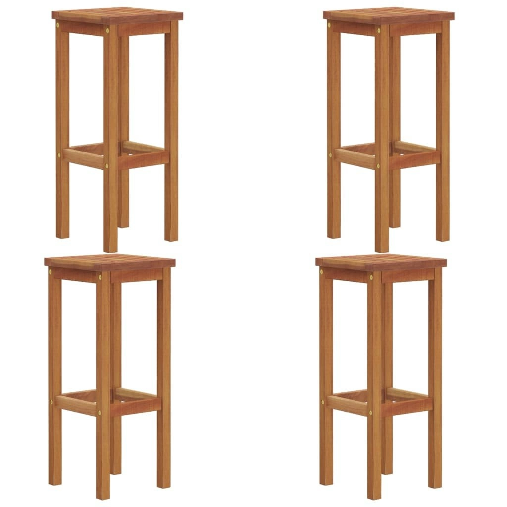 Bar Stools 4 pcs Solid Wood Acacia 3115989