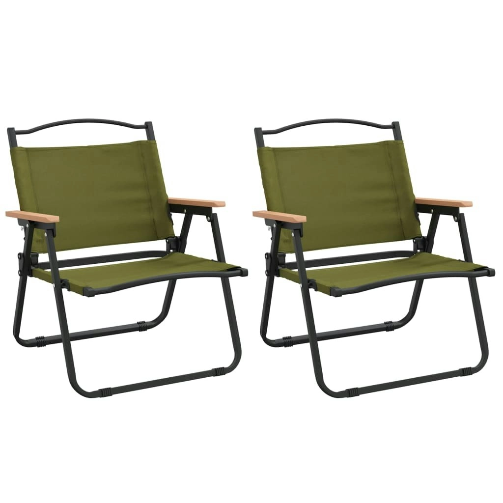 Camping Chairs 2 pcs Green 54x43x59 cm Oxford Fabric 319483