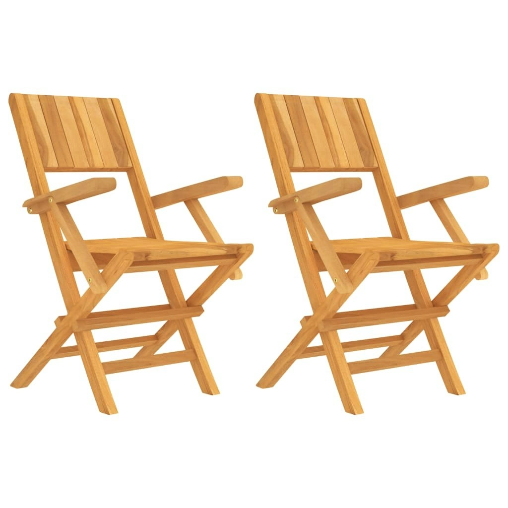 Folding Garden Chairs 2 pcs 55x61x90 cm Solid Wood Teak 362760