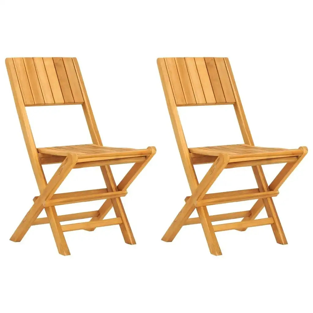 Folding Garden Chairs 2 pcs 47x61x90 cm Solid Wood Teak 362759