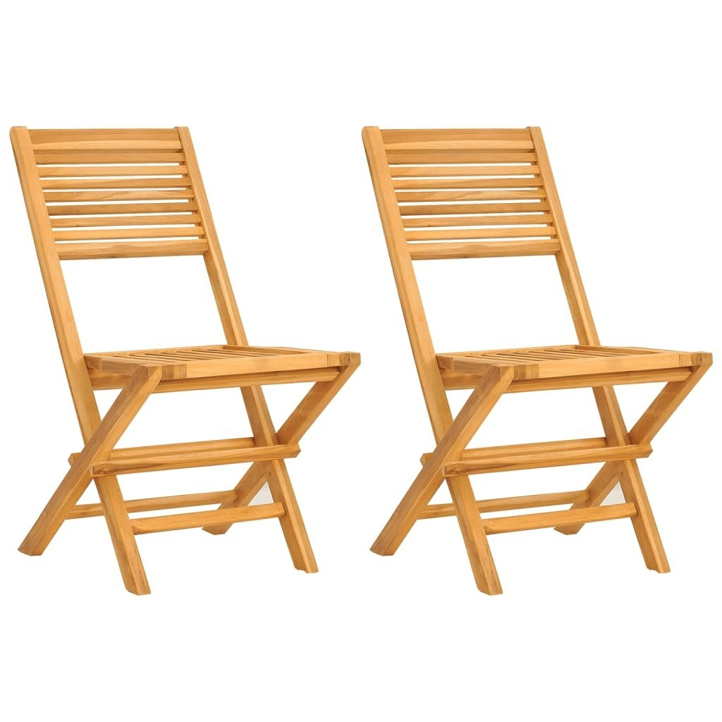 Folding Garden Chairs 2 pcs 47x62x90 cm Solid Wood Teak 362761