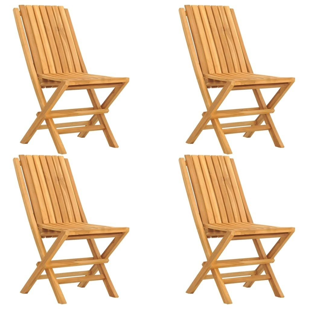 Folding Garden Chairs 4 pcs 47x47x89 cm Solid Wood Teak 3155052