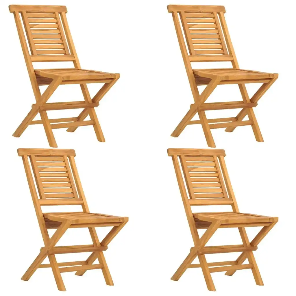 Folding Garden Chairs 4 pcs 47x63x90 cm Solid Wood Teak 3155046