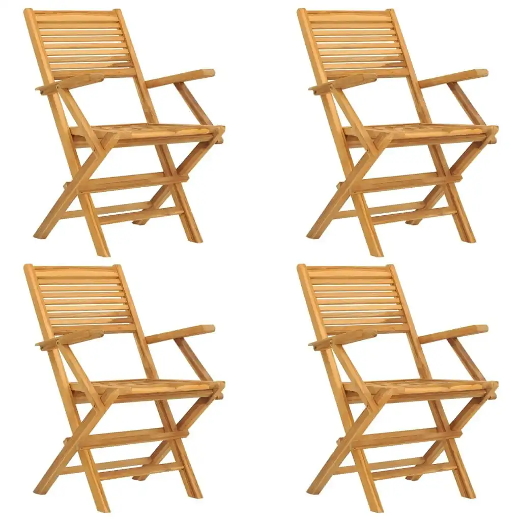 Folding Garden Chairs 4 pcs 55x62x90 cm Solid Wood Teak 3155067