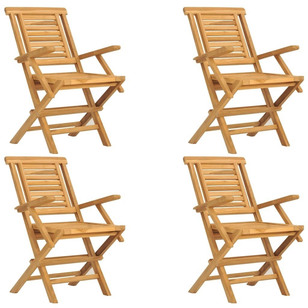 Folding Garden Chairs 4 pcs 56x63x90 cm Solid Wood Teak 3155049