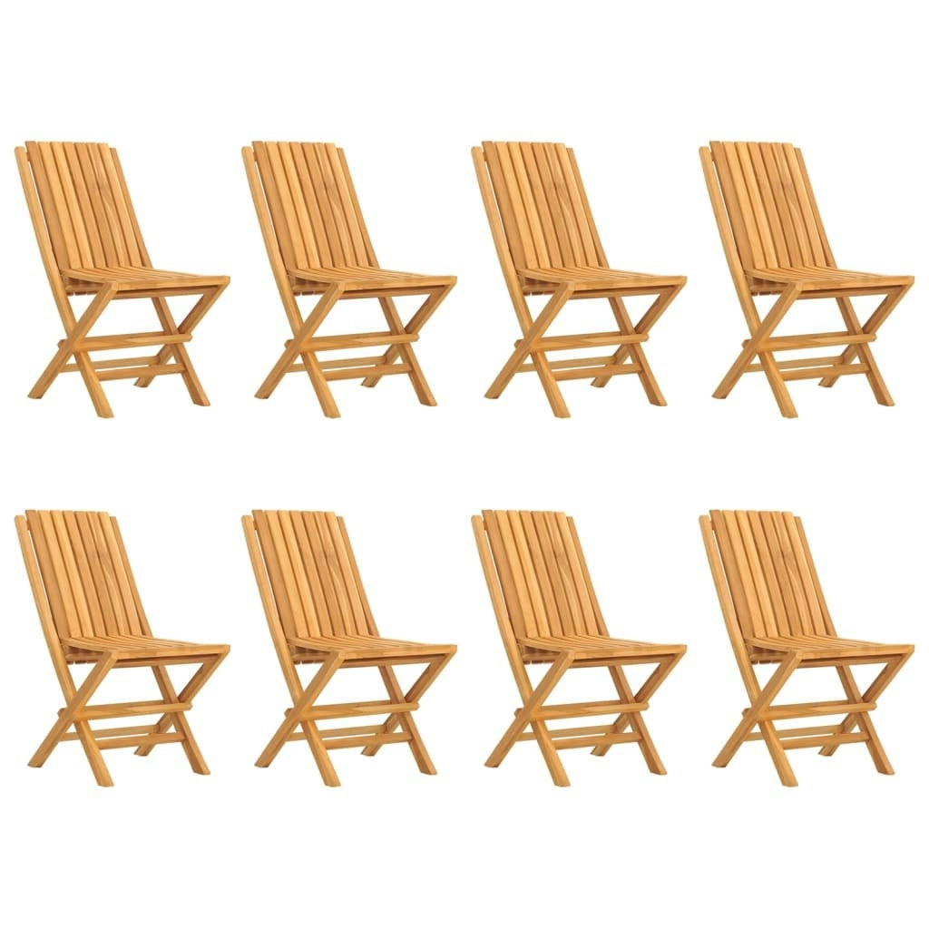 Folding Garden Chairs 8 pcs 47x47x89 cm Solid Wood Teak 3155054