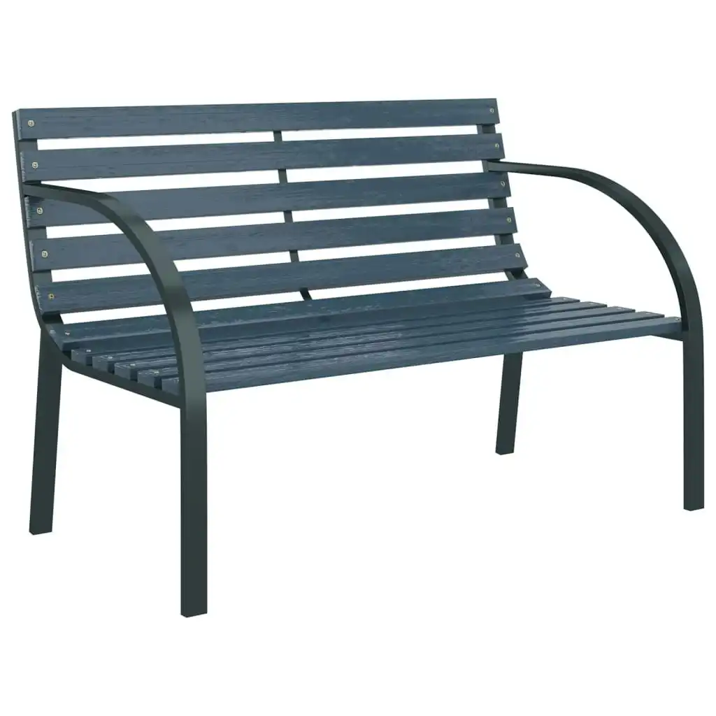 Garden Bench 120 cm Grey Wood 47936