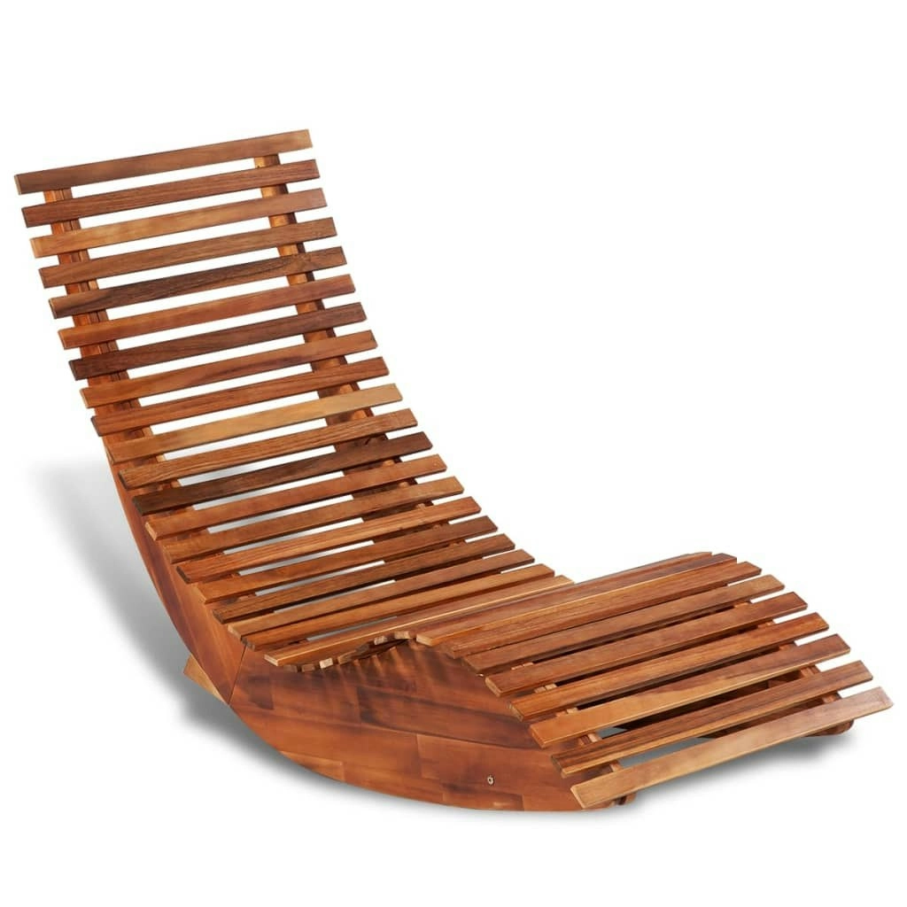 Rocking Sun Lounger Acacia Wood 42652