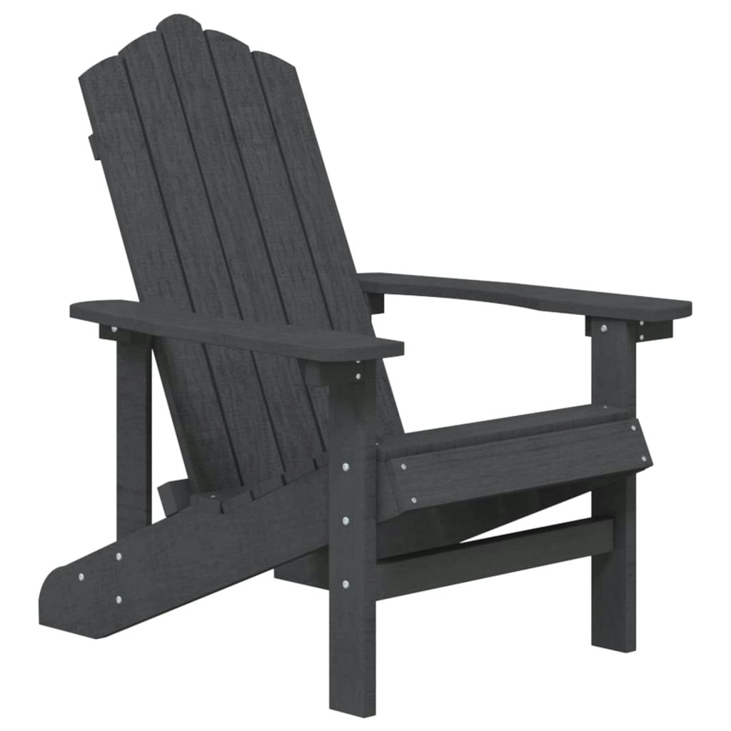 Garden Adirondack Chair HDPE Anthracite 318638