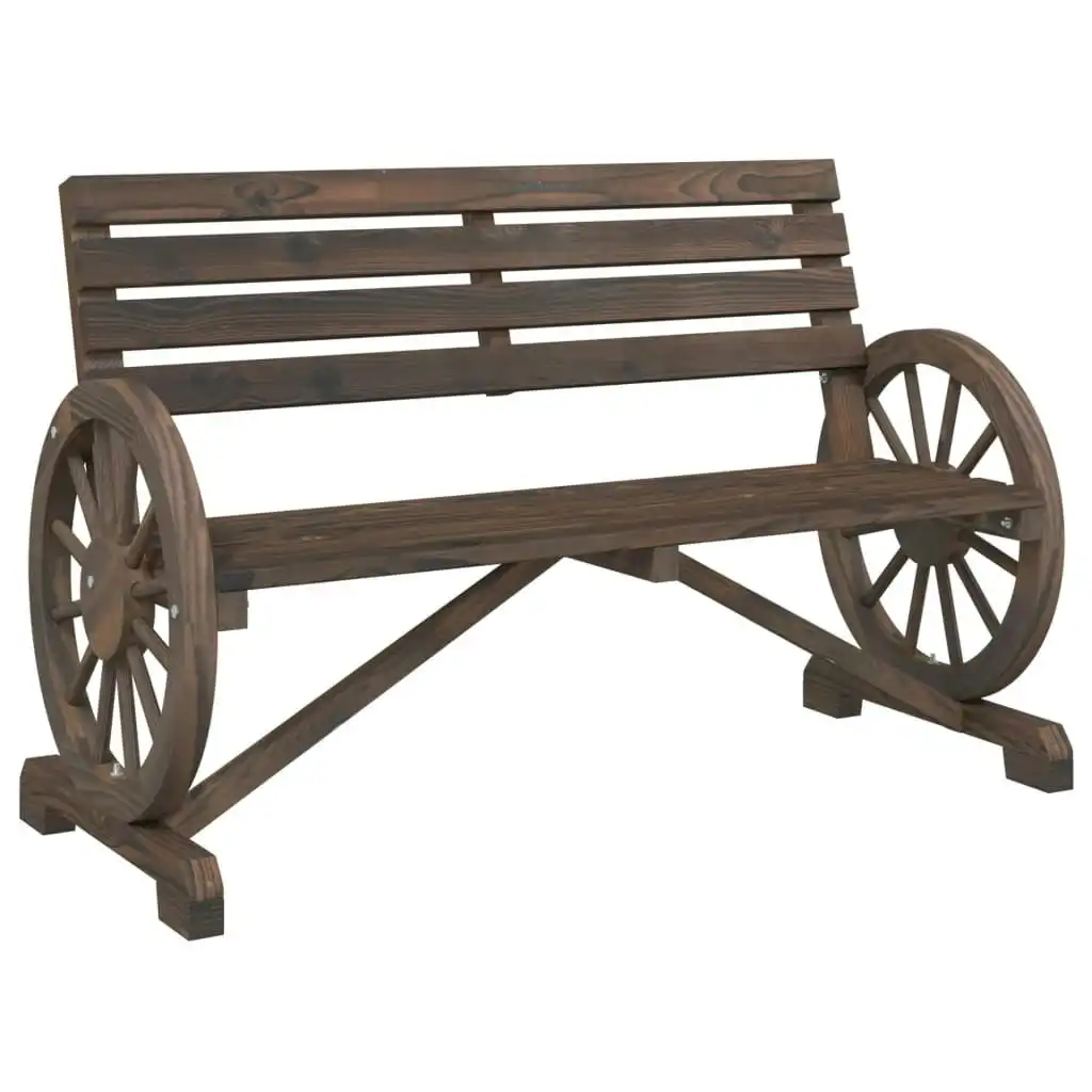 Garden Bench 2-Seater Solid Wood Fir 365104