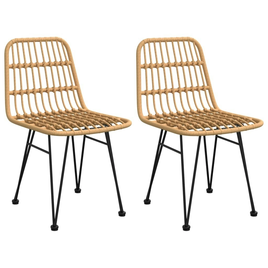 Garden Chairs 2 pcs 48x62x84 cm PE Rattan 319428