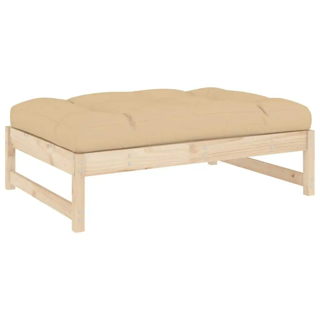 Garden Footstool 120x80 cm Solid Wood Pine 825737