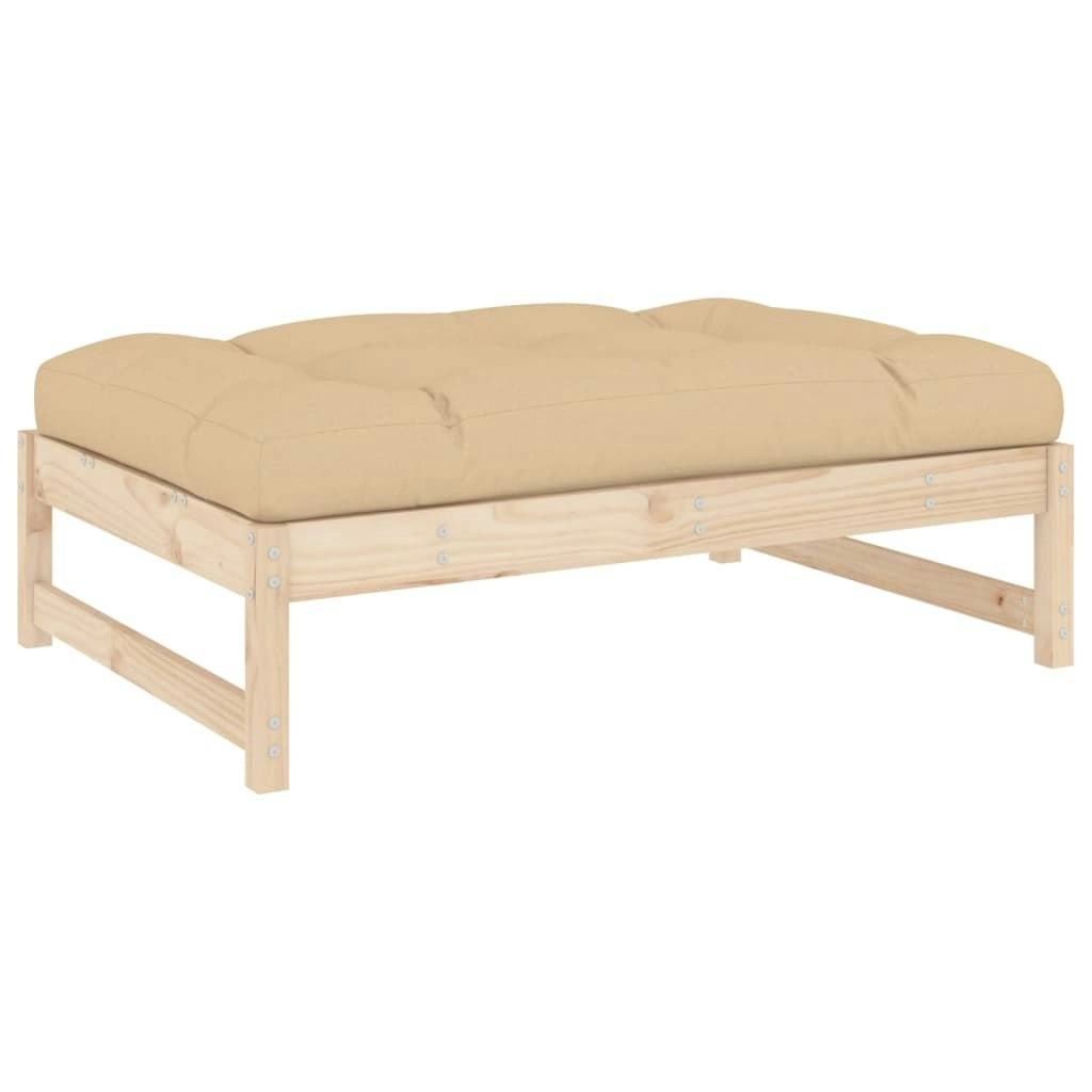 Garden Footstool 120x80 cm Solid Wood Pine 825737