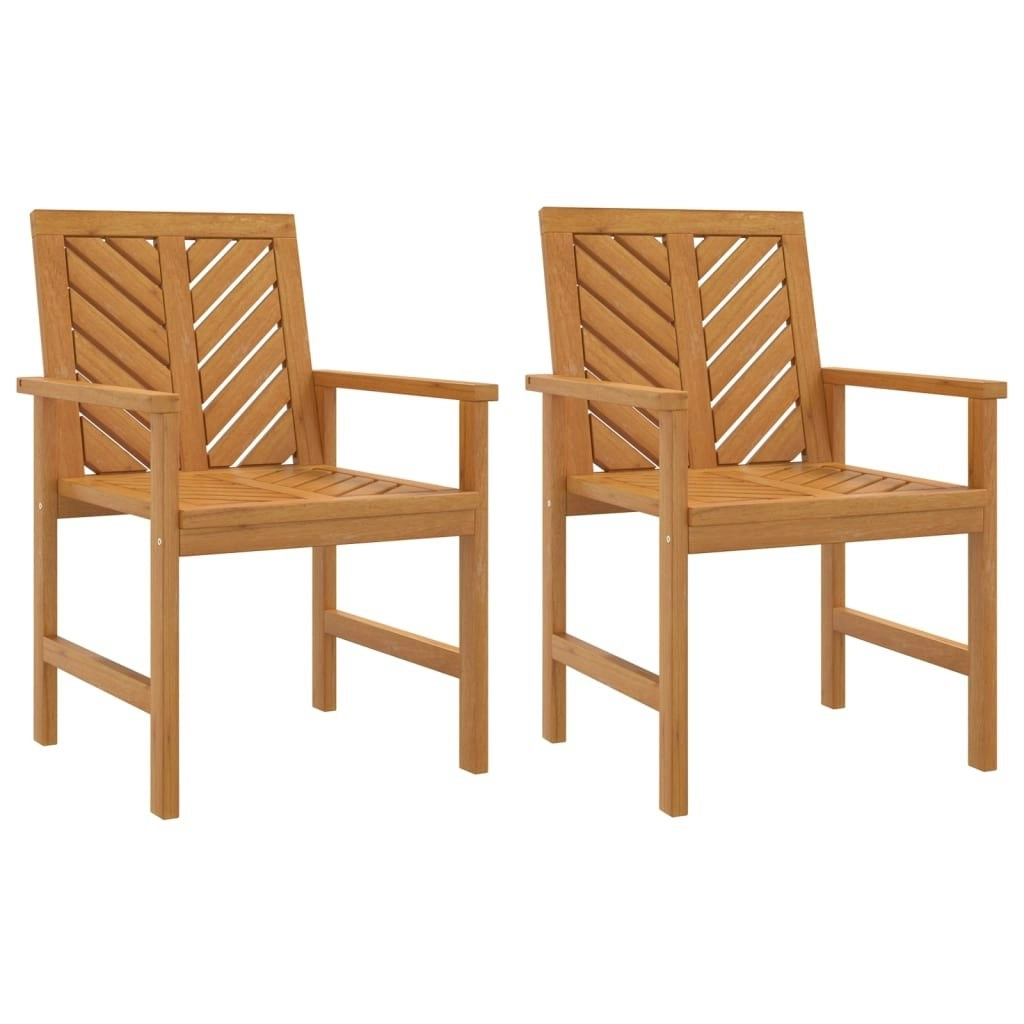 Garden Dining Chairs 2 pcs Solid Wood Acacia 362227