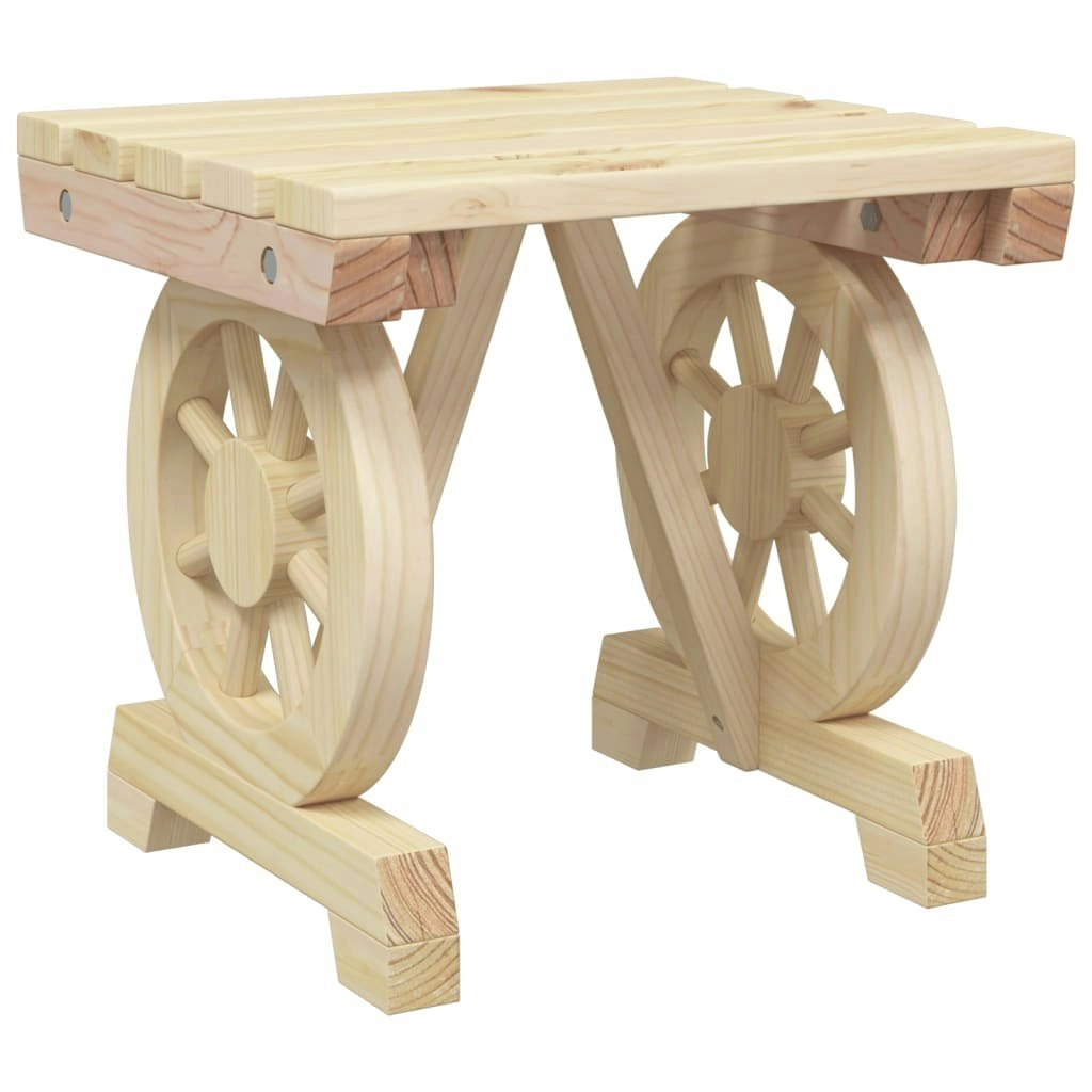 Garden Footstool 40x36.5x38.5 cm Solid Wood Fir 365109