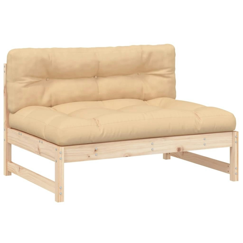 Middle Sofa 120x80 cm Solid Wood Pine 825730