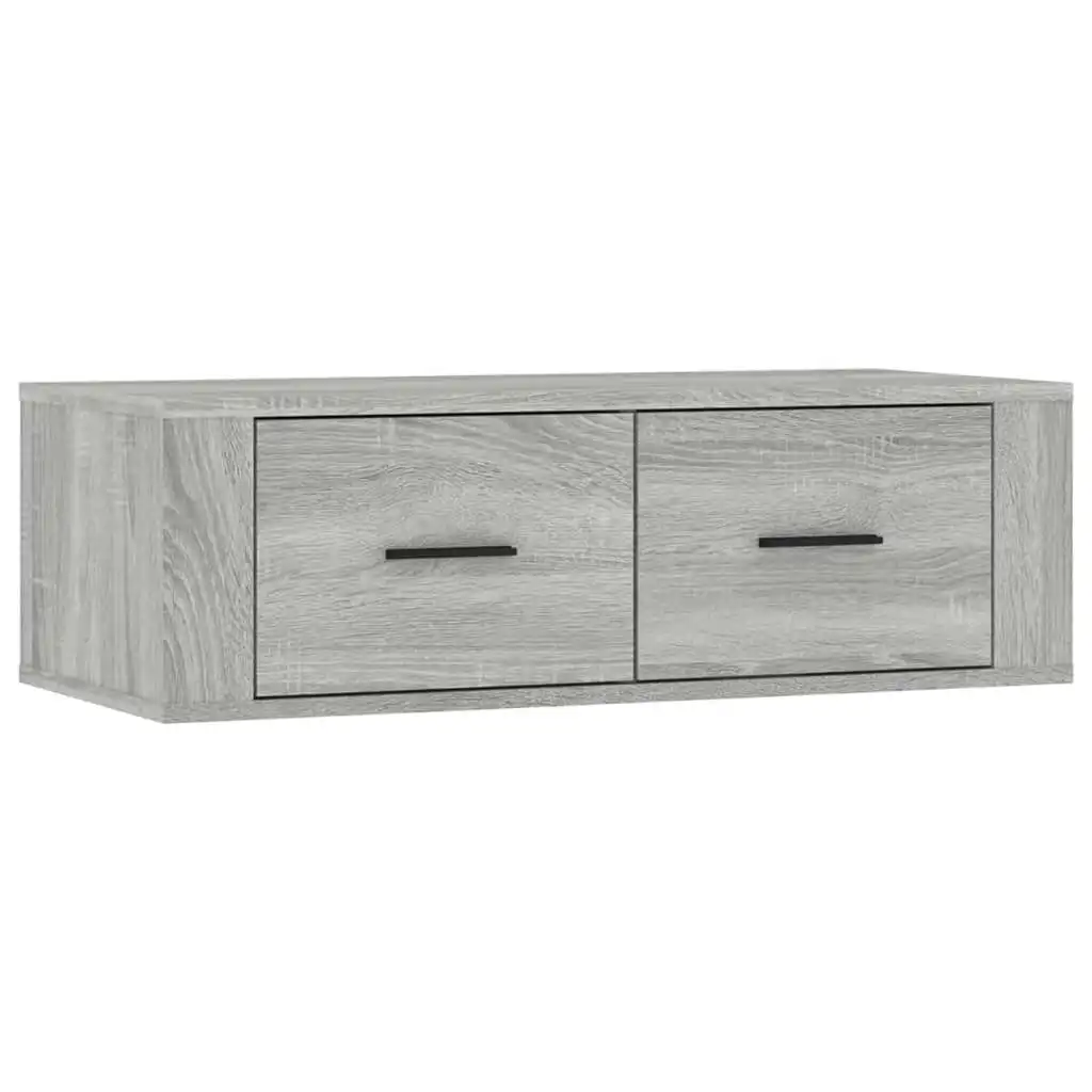 Hanging TV Cabinet Grey Sonoma 80x36x25 cm Engineered Wood 816838